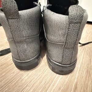 Balenciaga Crackle-Effect Gray Sneakers